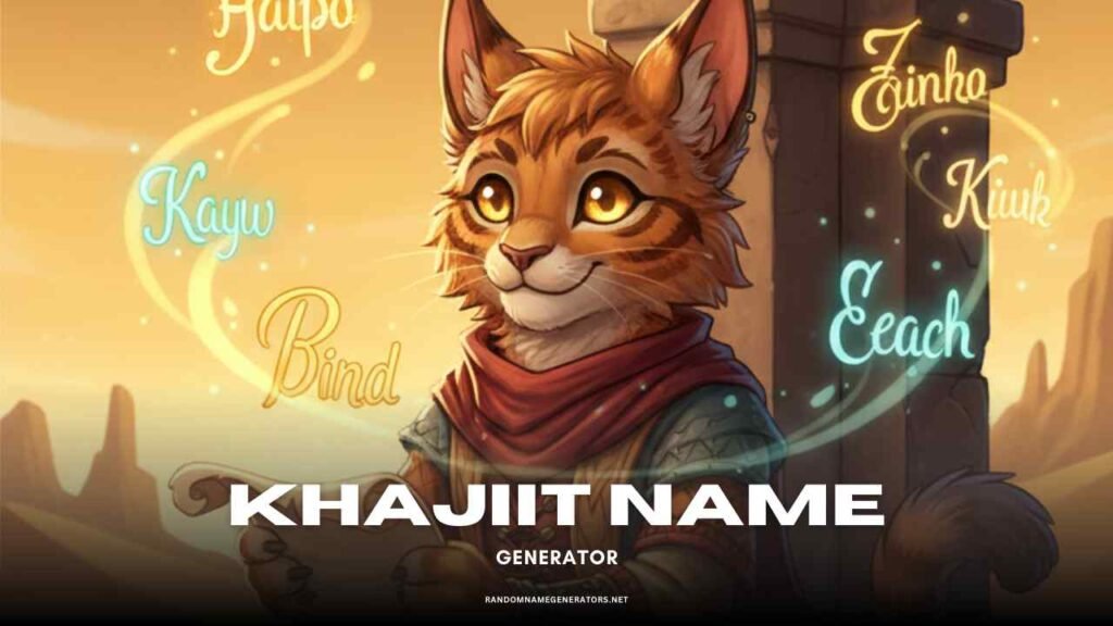 Khajiit Name Generator