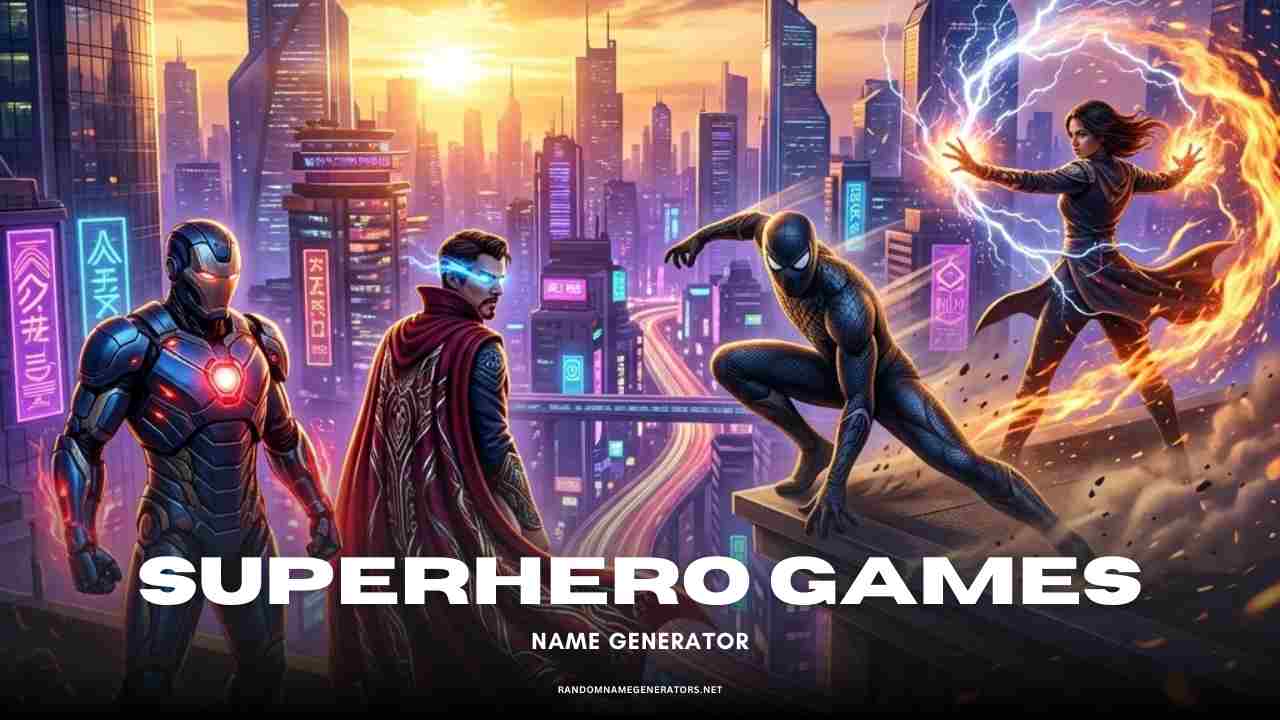 Superhero games Name generator