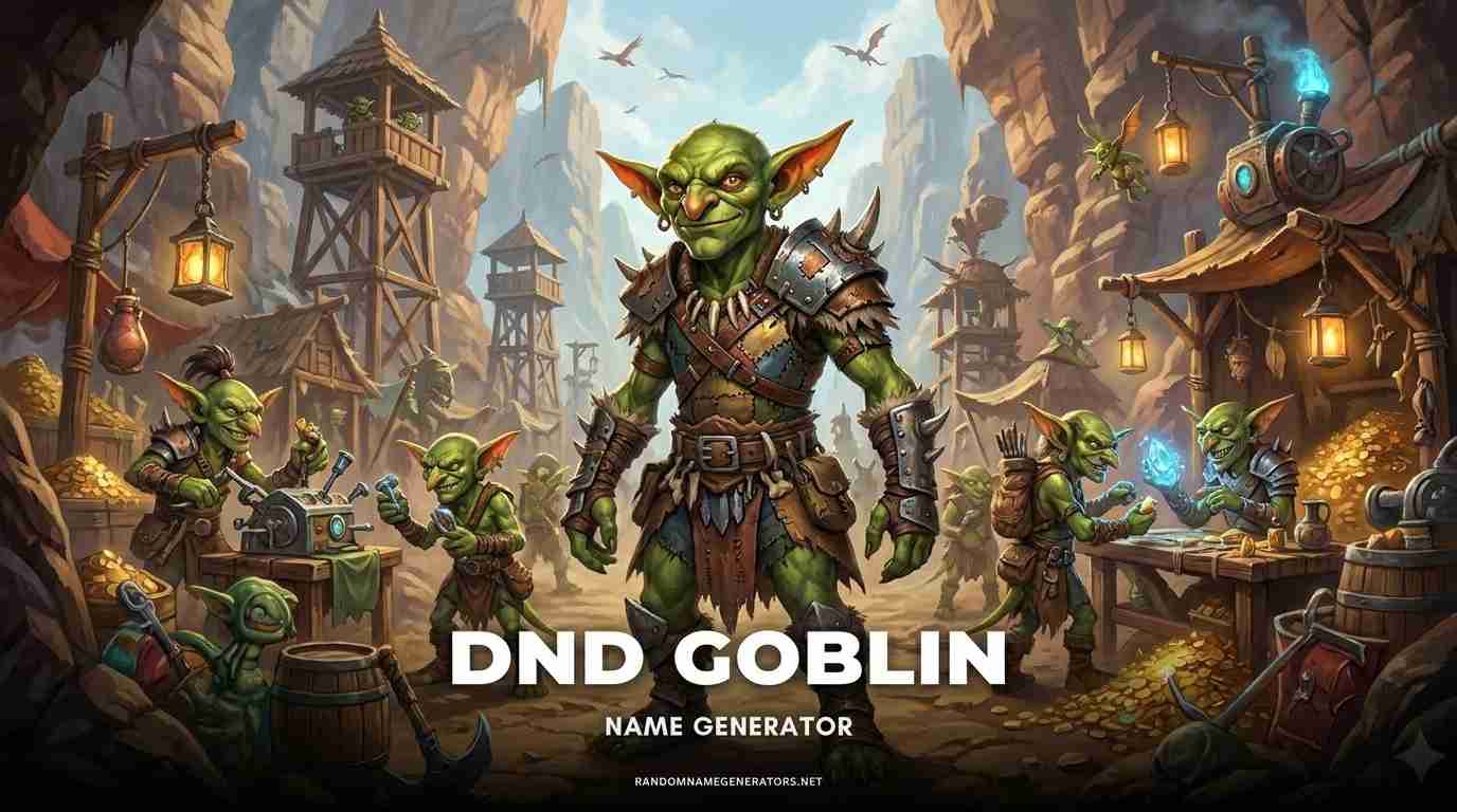 DND Goblin Name generator