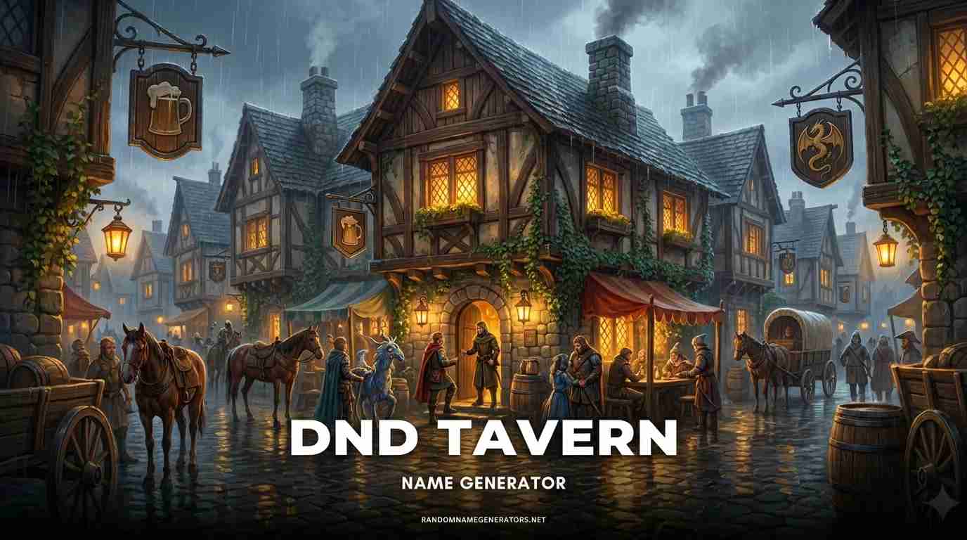 DND Tavern Name Generator