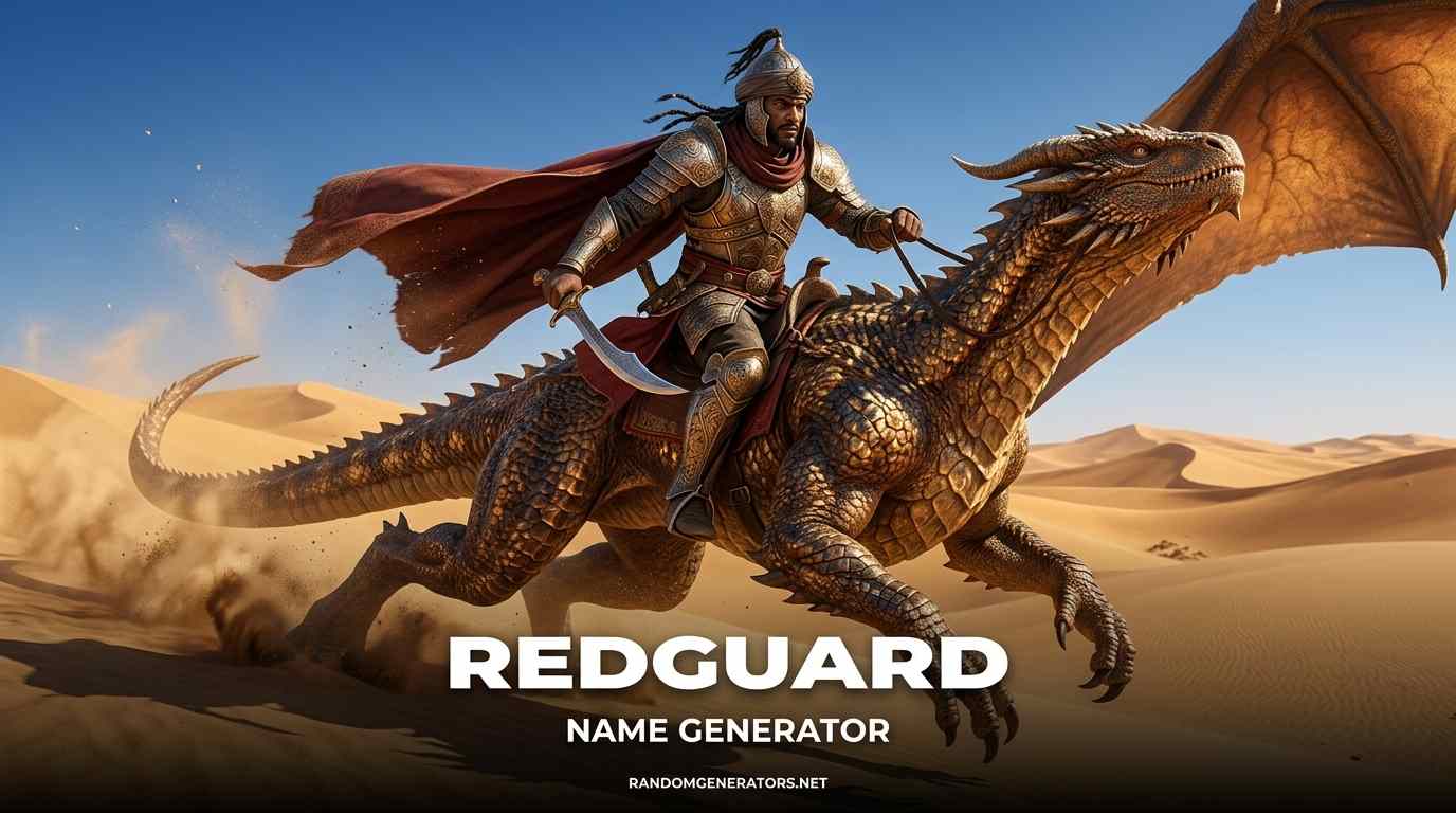 Redguard name generator